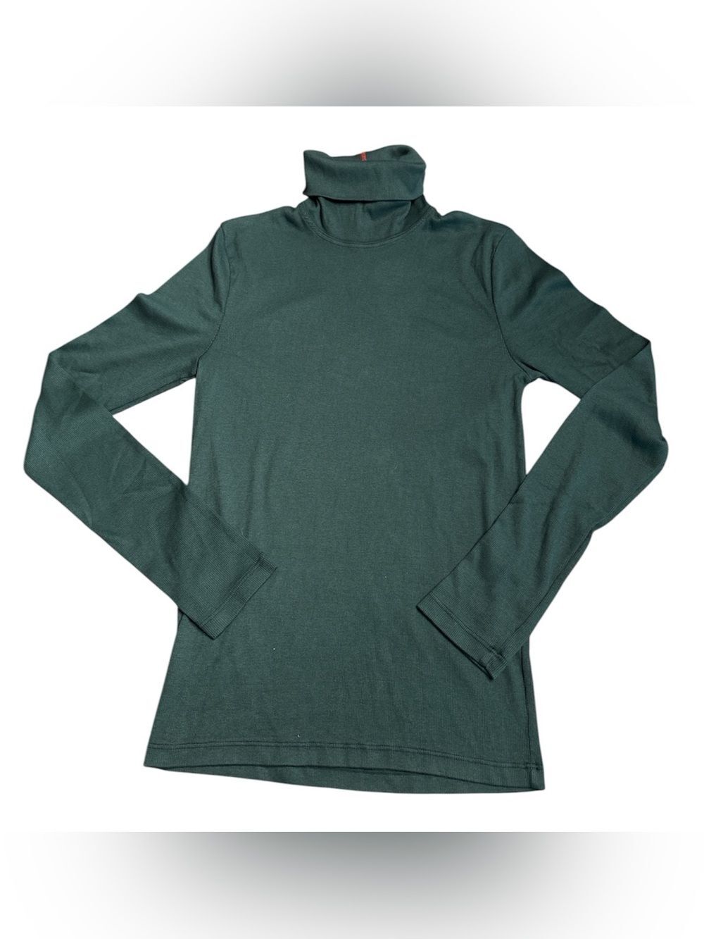 American Giant Women's Luxe Rib Turtleneck Long sleeve green Size S NWOT